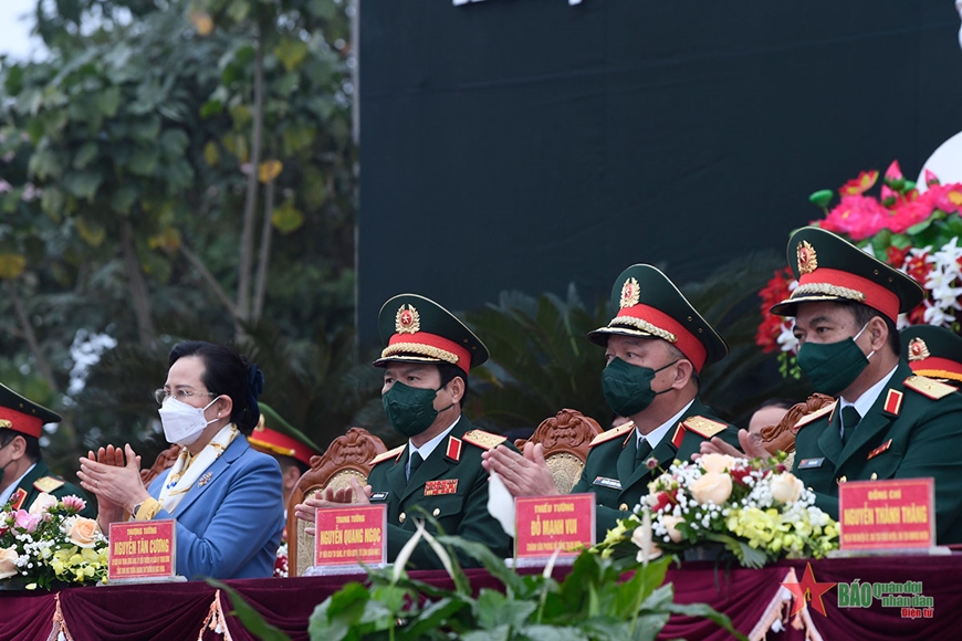 Thượng tướng Nguyễn Tân Cương dự Lễ giao nhận quân năm 2022 tại Hà Nam